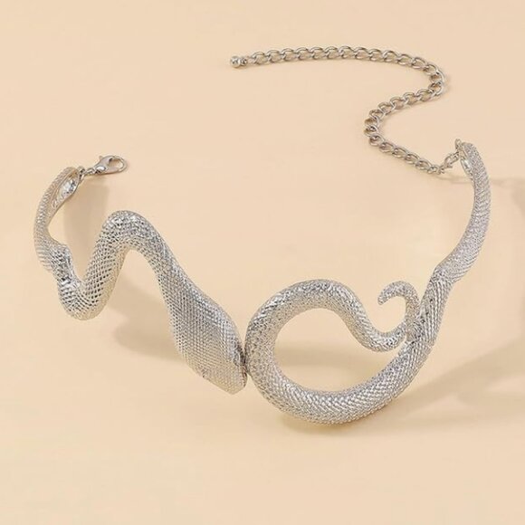 NEW! Zara Silver Snake Choker - Picture 4 of 5